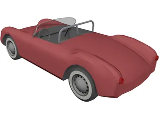 Porsche Roadster (1955) 3D Model