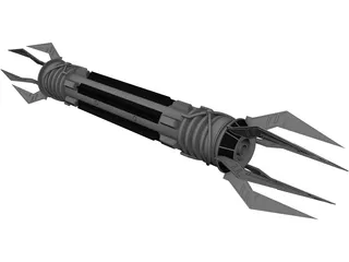 Double Bladed Lightsaber 3D Model