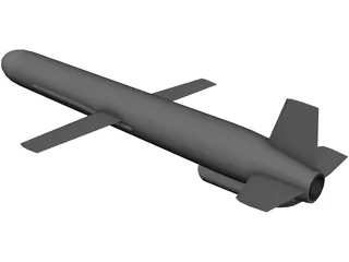 Russian AS-15 Air-Launched Cruise Missile (ALCM) 3D Model