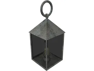 Handheld Candle Lantern 3D Model