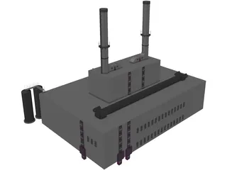 Power Station 3D Model