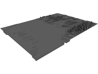 City Part Boston South 3D Model