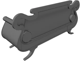 Regency Sofa 3D Model