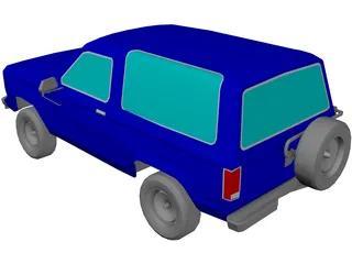 Ford Bronco (1987) 3D Model