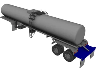 Trailer Tanker 3D Model