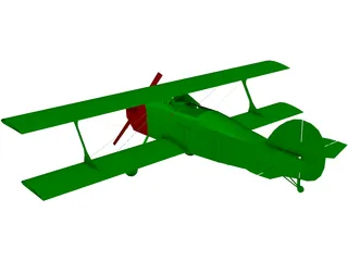 Biplane 3D Model