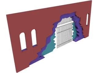 Archway Caged 3D Model