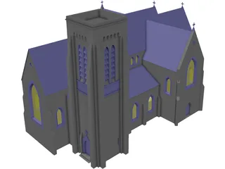 Church Gothic 3D Model