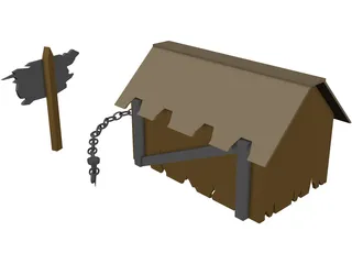 Dog House 3D Model