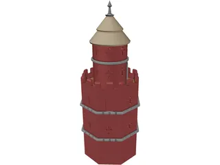 Gothic Tower 3D Model