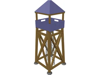 Guard Tower Middle Ages 3D Model