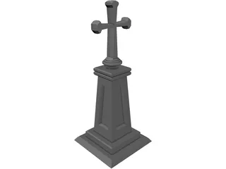 Christian Cross 3D Model