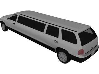 Dodge Durango Limo 3D Model