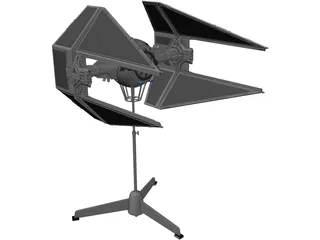 Star Wars Imperial TIE Interceptor 3D Model