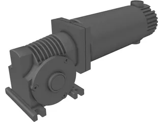 DC Gearmotor 3D Model