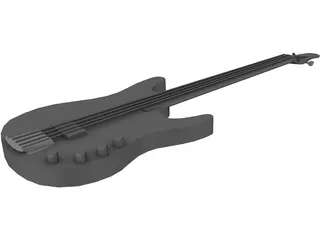 Guitar Bass 3D Model