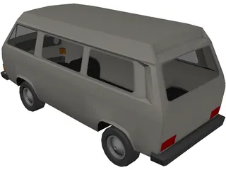 Volkswagen Bus 3D Model