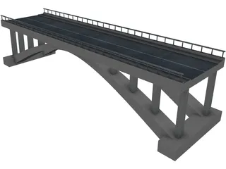 Concrete Bridge 3D Model