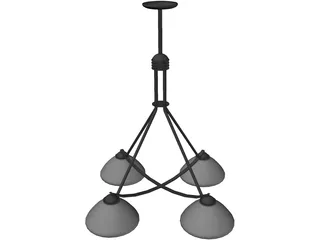 Light Modern Fixture Metropolitan 3D Model