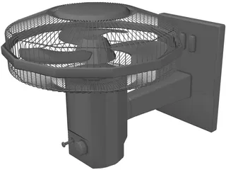 Caged Fan 3D Model