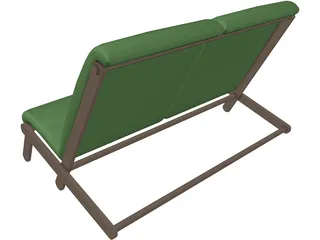 Couch Folding Contiki 3D Model