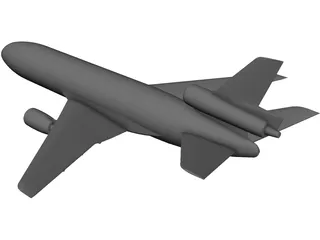 McDonnell Douglas DC-10 3D Model