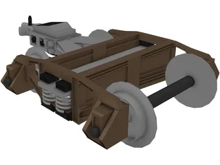 Train Hitch 3D Model