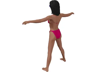 Woman Bikini 3D Model