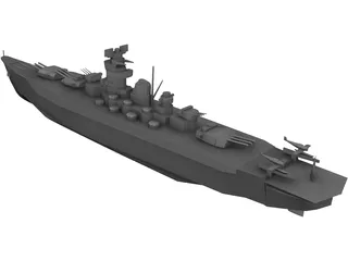 Battle Ship 3D Model