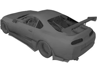 Toyota Supra [Tuned] 3D Model