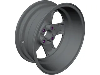 Rim 15inch Aluminum 3D Model