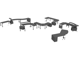 Moving Office 3D Model