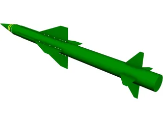 Rapier Missile 3D Model