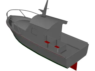 Boat Fishing 3D Model