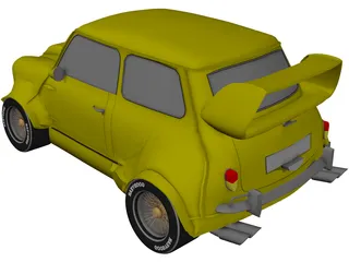 Mini Cooper MG4 Rally Car 3D Model