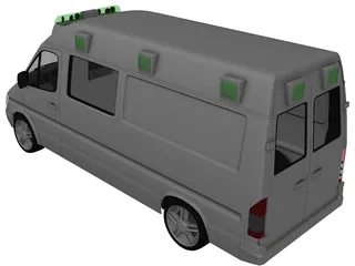 Mercedes-Benz Sprinter Ambulance 3D Model