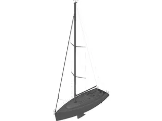 Bavaria 40C Cruiser Yacht 3D Model