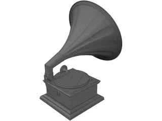 Gramophone 3D Model