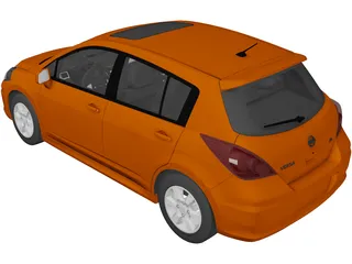 Nissan Versa SL IE (2009) 3D Model