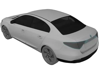 Renault Fluence (2011) 3D Model