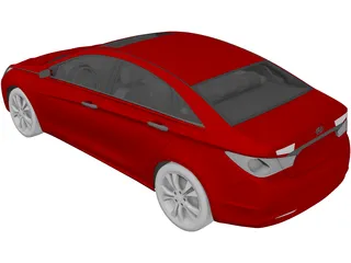 Hyundai Sonata (2011) 3D Model