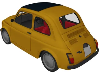 Fiat 500 3D Model