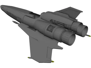 Battlestar Galactica Viper Mark II 3D Model