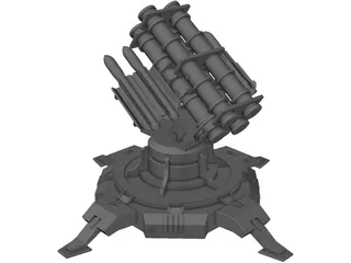 Landbase Missile Launcher 3D Model