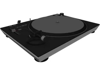 Record Turntable 3D Model