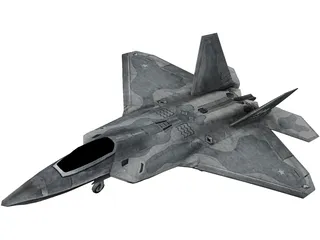 F-22 Raptor 3D Model