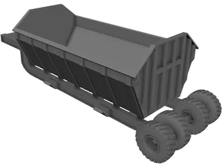 Dump Trailer 3D Model