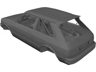 Toyota Starlet KP61 Rally Body 3D Model