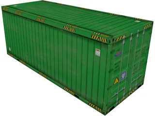 Container 20ft 3D Model