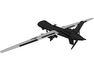 General Atomics MQ-9 Reaper UAV Drone 3D Model